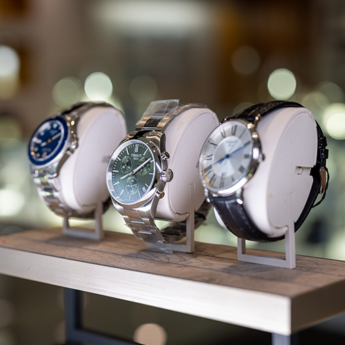 Watches on display
